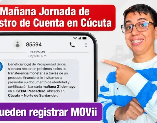 Imagen de sms del DPS y Wintor ABC sobre jornada de bancarización en mayo 2026