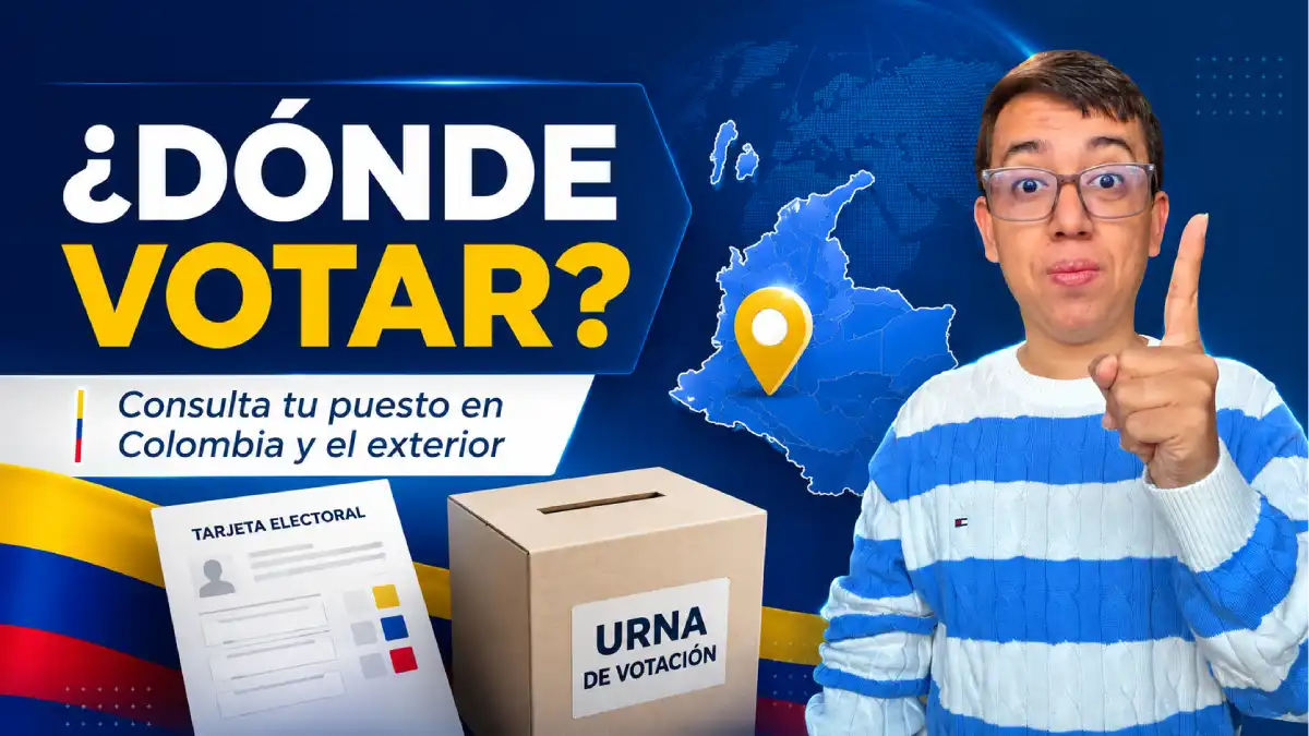 Imagen sobre donde votar en Colombia y el exterior este junio 2026