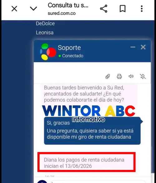 Nueva fecha de pagos: Tercer ciclo Renta Ciudadana y Devolución del IVA 2 imagen de la consulta de fecha tentativa