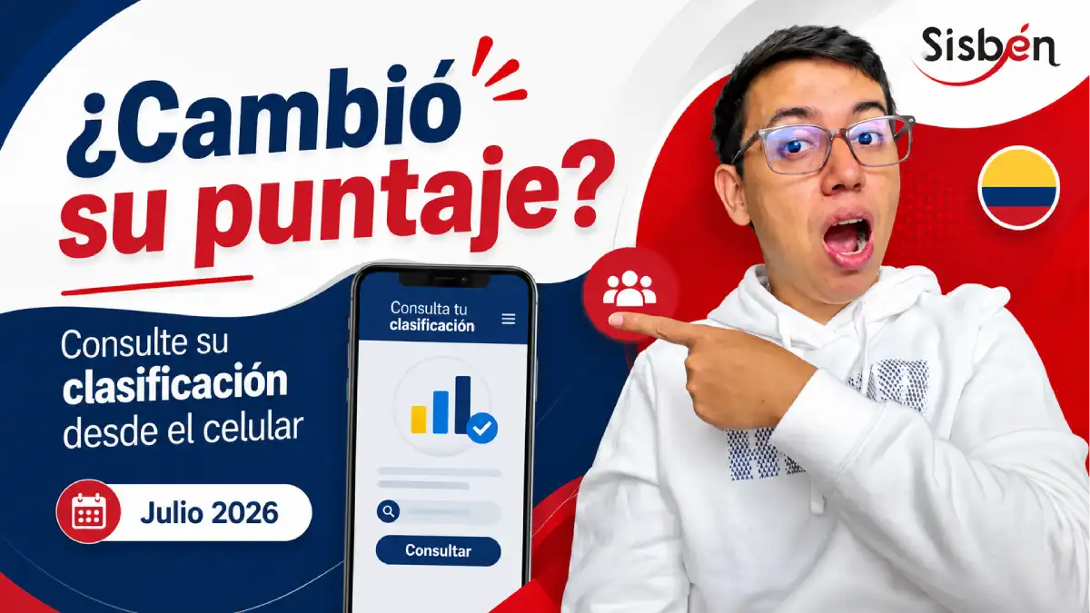 Imagen sobre que cambió su puntaje en el sisbén