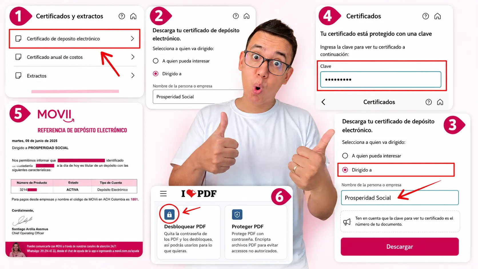 Así puedes descargar y subir el certificado de la cuenta MOVii 1 Aprende cómo descargar el certificado de la cuenta MOVii.