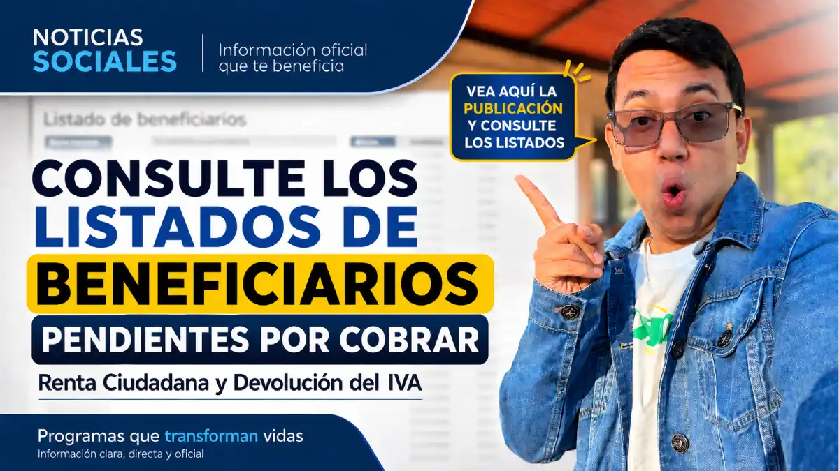 Renta Ciudadana y Compensación del IVA: consulte los listados de beneficiarios pendientes por cobrar 1 Imagen de que los hogares consulte los listados de Renta e IVA en 2026