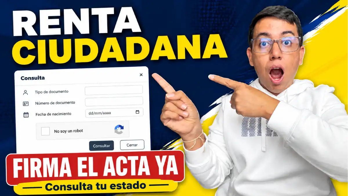 Renta Ciudadana 2026: nuevas beneficiarias deben firmar el acta para evitar suspensiones y verificar su estado ya 1 Imagen de como firmar el acta de compromiso de Renta Ciudadana en 2026