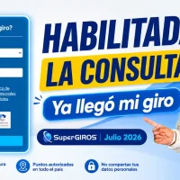 Imagen sobre habilitada la consulta de SUPERGIRO en junio 2026