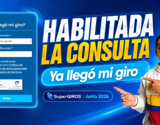 Imagen sobre habilitada la consulta de SUPERGIRO en junio 2026