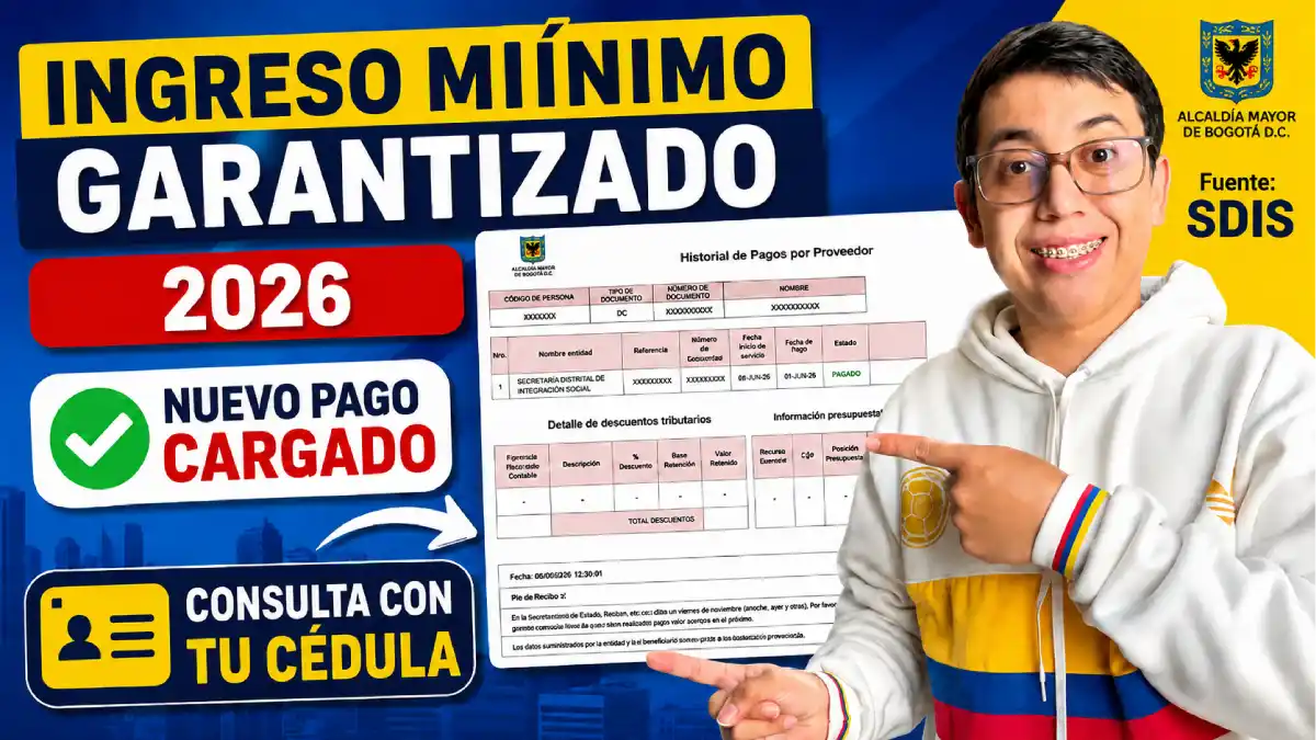 Imagen sobre el nuevo pago cargado 2026 de IMG