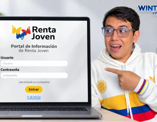 Wintor señala el formulario de ingreso al Portal del Joven de Renta Joven.