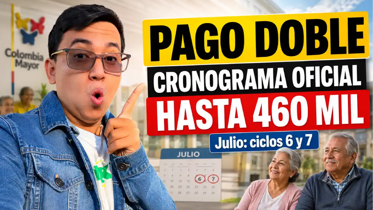 Pago Doble Colombia Mayor: Cronograma oficial y beneficiarios que recibirían hasta 460 mil 1 Imagen sobre el Cronograma oficial del pago doble Colombia Mayor