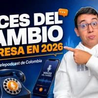 Imagen sobre las Voces del cambio primer telepodcast de Colombia