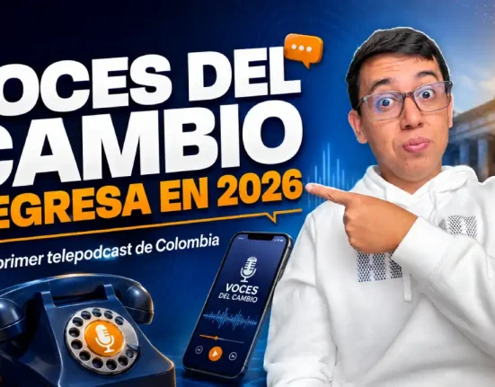 Imagen sobre las Voces del cambio primer telepodcast de Colombia