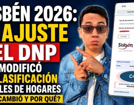 Imagen sobre el ajuste del DNP en la clasificación del SISBÉN