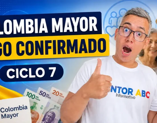 Colombia Mayor ciclo 7 con pagos confirmados del 3 al 13 de septiembre de 2026