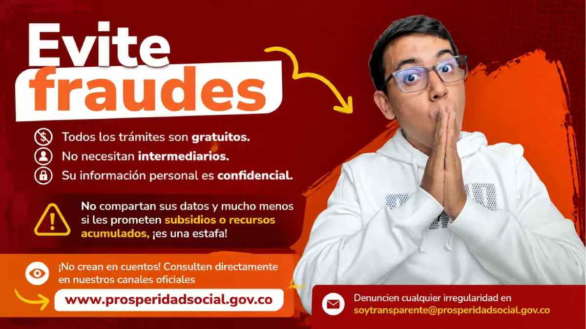 Prosperidad Social alerta sobre la protección de datos para evitar fraudes a los beneficiarios 1 Imagen sobre la protección de datos para los beneficiarios de programas sociales