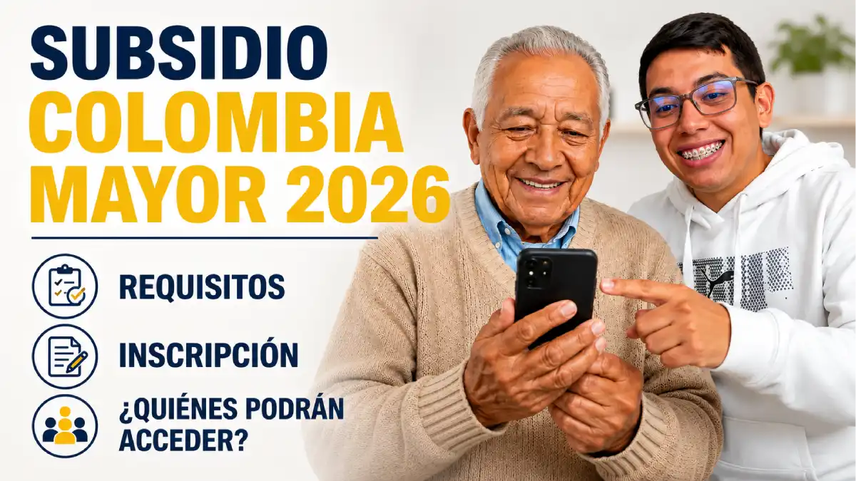 Adultos mayores reciben información sobre los requisitos e inscripción a Colombia Mayor en 2026