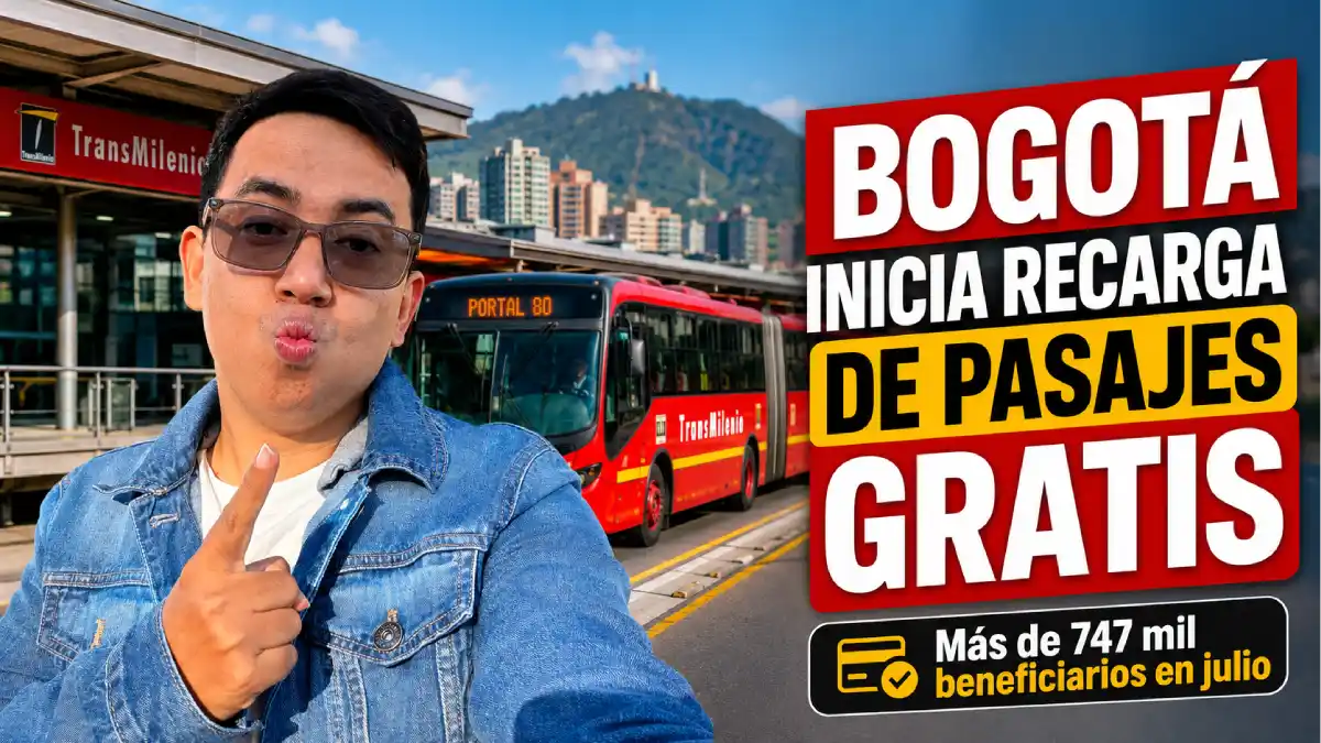Imagen sobre que inicia la recarga de pasajes gratis de Julio