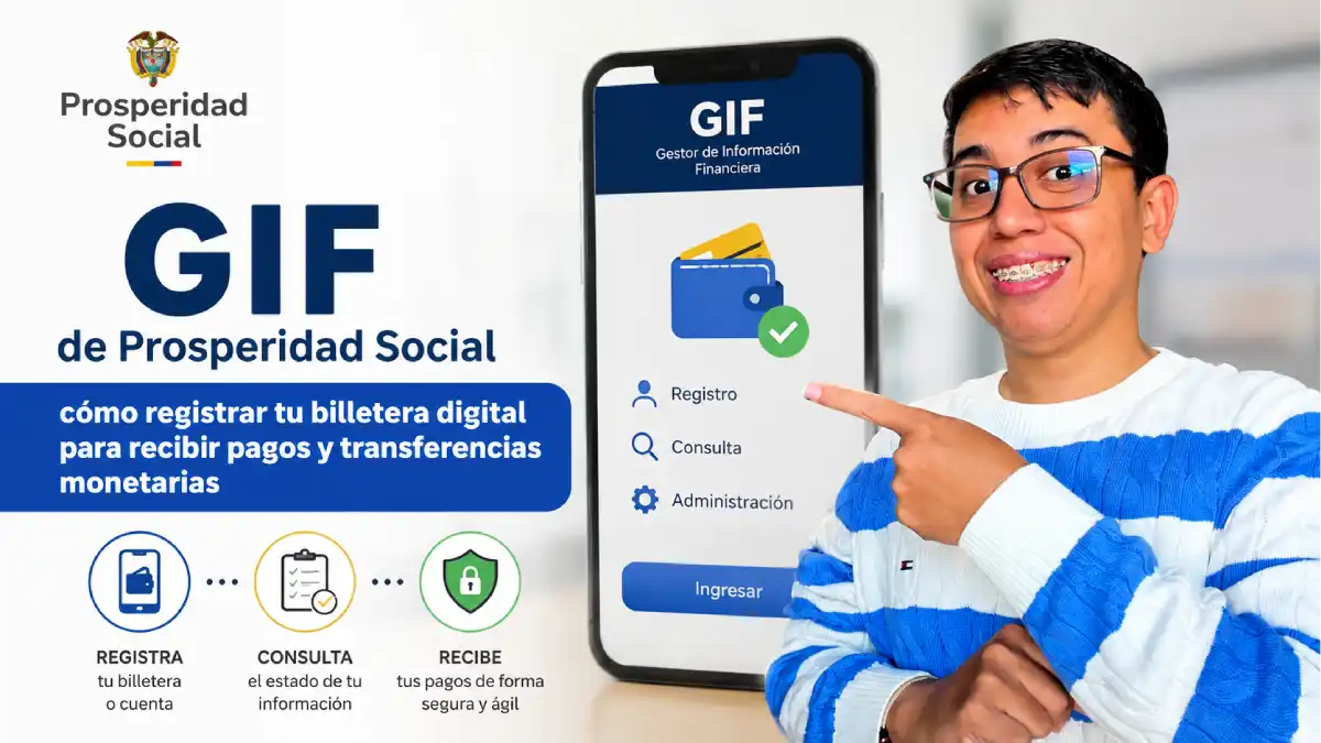Imagen sobre como registrar tu billetera en el gif para recibir tus subsidios