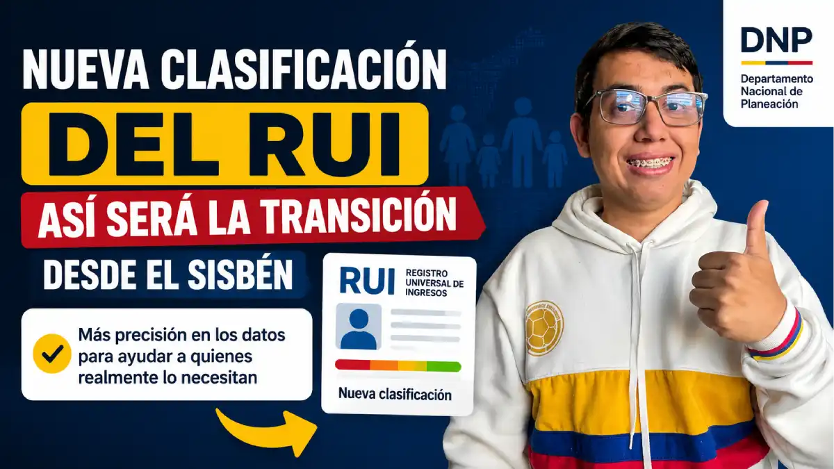 Nueva clasificación del RUI ya tiene fecha oficial: así será la transición desde el Sisbén 1 Imagen sobre que el RUI tiene fecha oficial para iniciar la transición