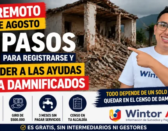 Familia afectada por terremoto conoce pasos para acceder a ayudas para damnificados