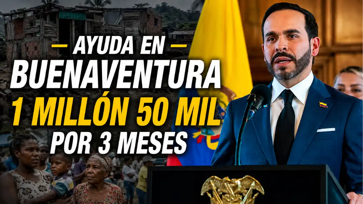 Ayuda por terremoto en Buenaventura de 1.050.000 durante tres meses