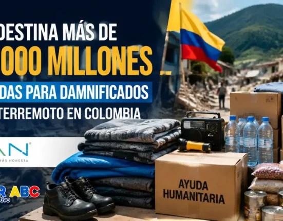 Ayudas para damnificados por el terremoto en Colombia