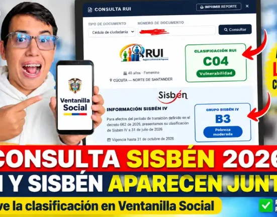 Consulta RUI y Sisbén IV en la Ventanilla Social