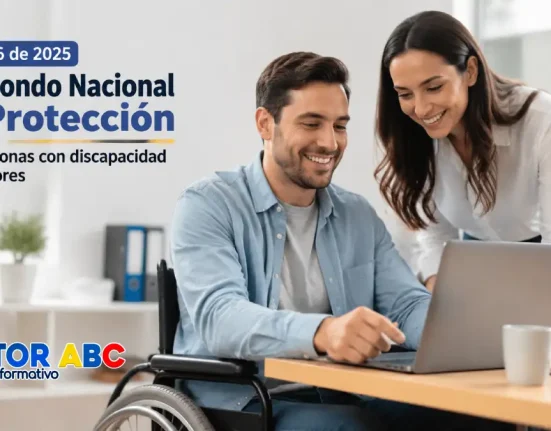 Imagen de persona en silla de ruedas sobre el Fondo Nacional de Protección