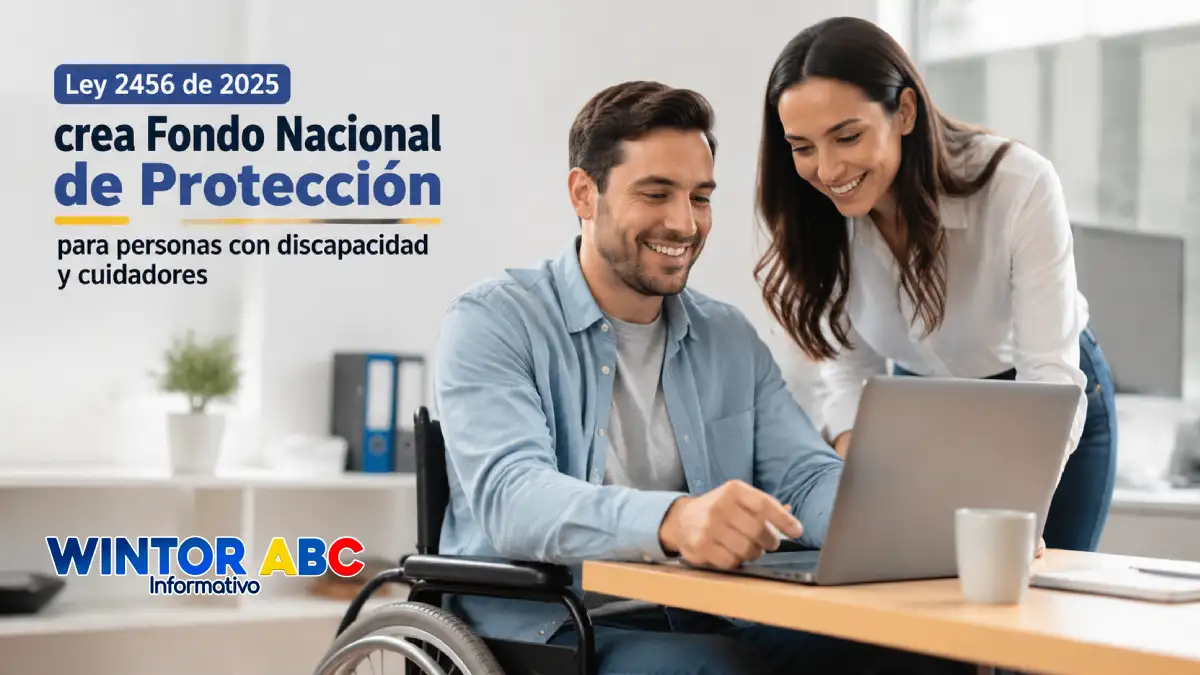 Ley 2456 de 2025 crea Fondo Nacional de Protección para personas con discapacidad y cuidadores 1 Imagen de persona en silla de ruedas sobre el Fondo Nacional de Protección