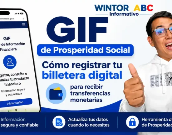 Winor ABC consultando el Gestor de Información Financiera GIF de Prosperidad Social desde un celular
