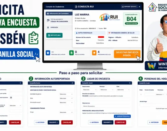 Wintor ABC muestra cómo solicitar una nueva encuesta del Sisbén desde la Ventanilla Social.