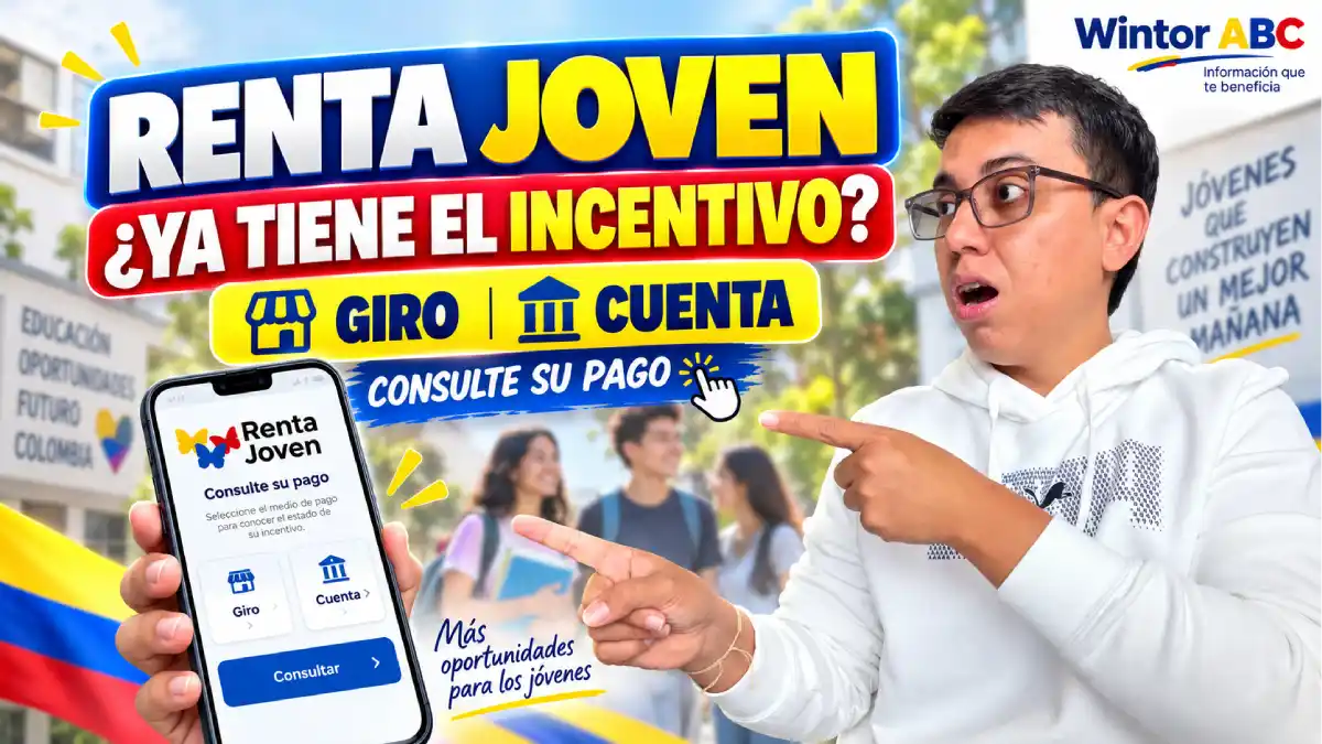 Imagen destacada de Renta Joven con mensaje de consulta del incentivo por giro o cuenta
