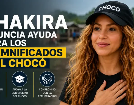 Shakira anuncia apoyo para damnificados del Chocó