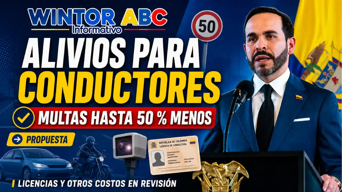 Alivios para conductores: De La Espriella propone bajar hasta 50 % las multas y reducir costos de licencias 1 Abelardo De La Espriella anuncia alivios para conductores y propone bajar hasta 50 % las multas de tránsito.