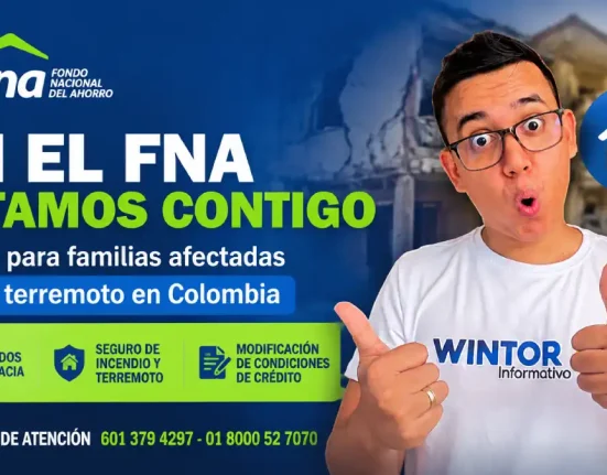 Imagen sobre el apoyo del Fondo Nacional del Ahorro a afectados por terremoto 2026