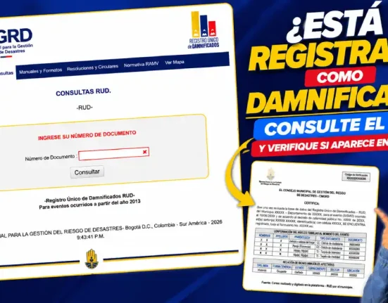 Consulta RUD de damnificados por terremoto para verificar registro y certificado en la UNGRD