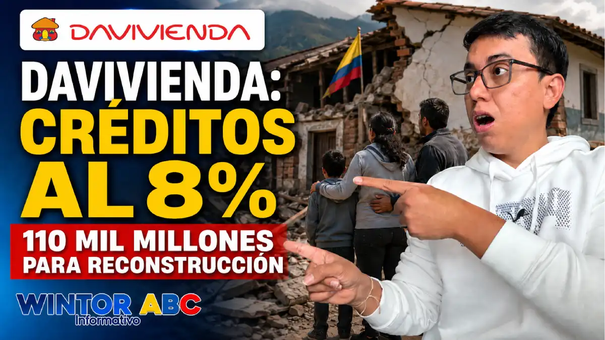 Davivienda destina 110.000 millones para damnificados del terremoto y ofrece créditos de vivienda al 8% 1 Davivienda anuncia créditos de vivienda al 8% para damnificados del terremoto