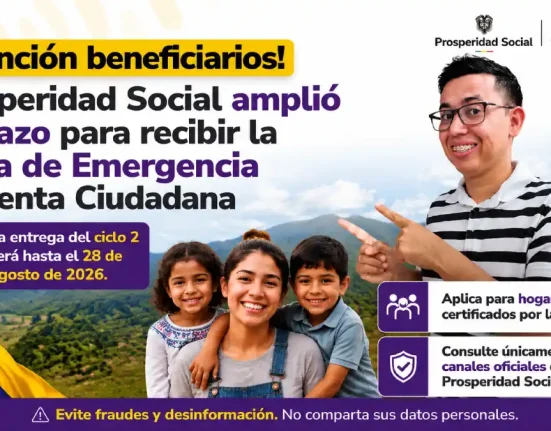 Línea de Emergencia de Renta Ciudadana amplía plazo de entrega del ciclo 2 hasta el 28 de agosto