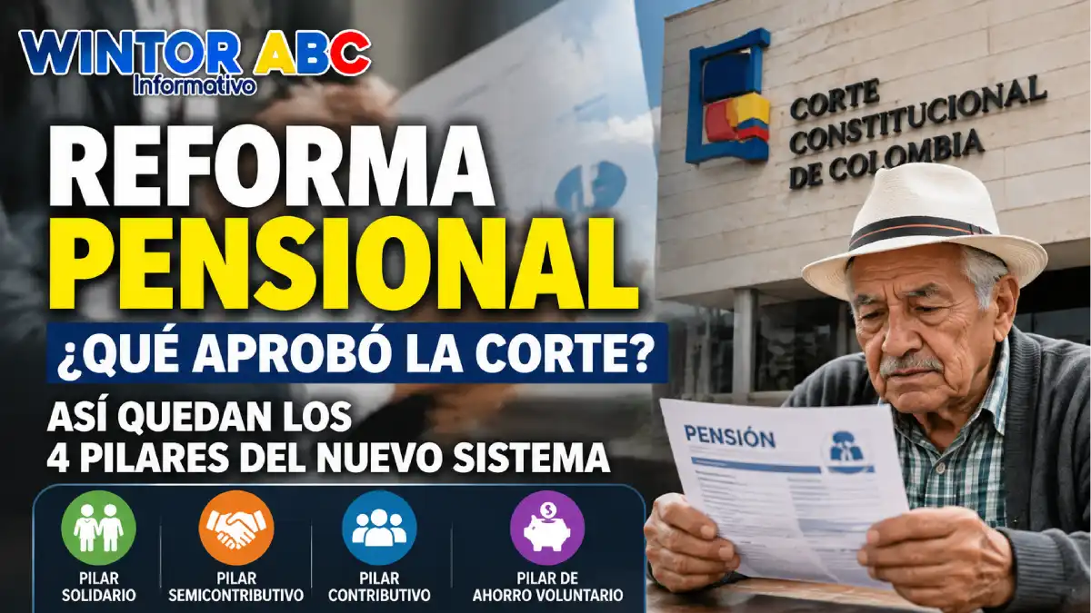 Reforma pensional: qué aprobó la Corte, qué falta por definir y cómo funcionarán los cuatro pilares 1 Reforma pensional Colombia tras decisión de la Corte Constitucional