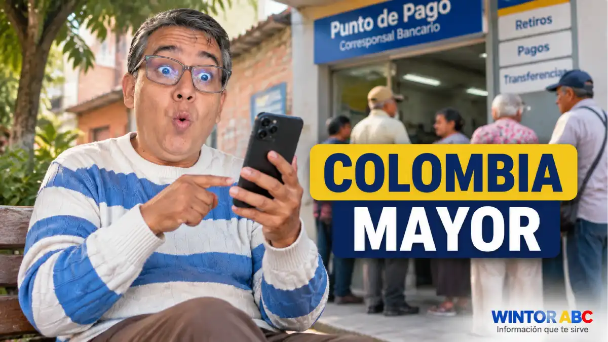 Adulto mayor consulta información del pago de Colombia Mayor 2026.