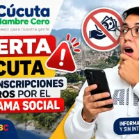 Alerta sobre falsas inscripciones y cobros del programa Cúcuta Hambre Cero.