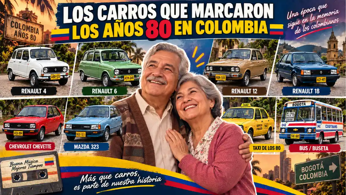 ¿Recuerda alguno? Estos carros marcaron las calles de Colombia en los años 80 1 Carros que marcaron los años 80 en Colombia como Renault, Chevrolet y Mazda.