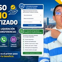 Persona consultando los pagos del Ingreso Mínimo Garantizado desde un celular.