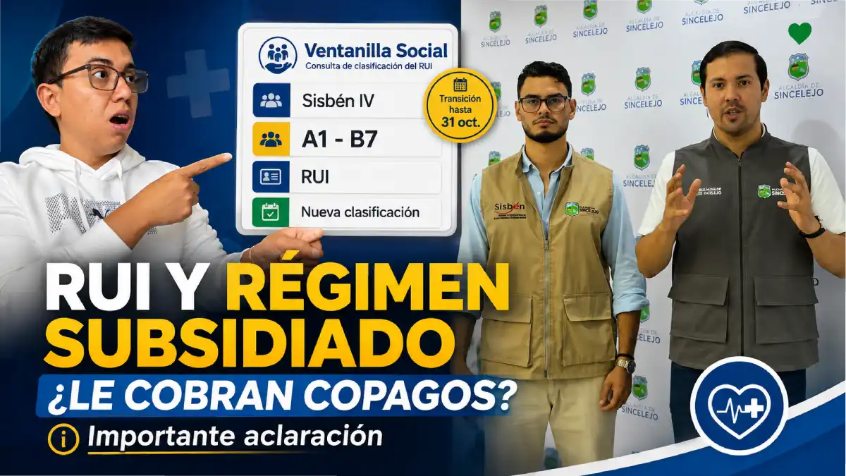 RUI y régimen subsidiado: ¿cambió su clasificación y ahora le cobran copagos? Alcaldía hace importante aclaración 1 Copagos en el Régimen Subsidiado durante la transición del Sisbén al RUI