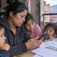 Familia de Bogotá consulta información sobre convocatoria de subsidio de arriendo