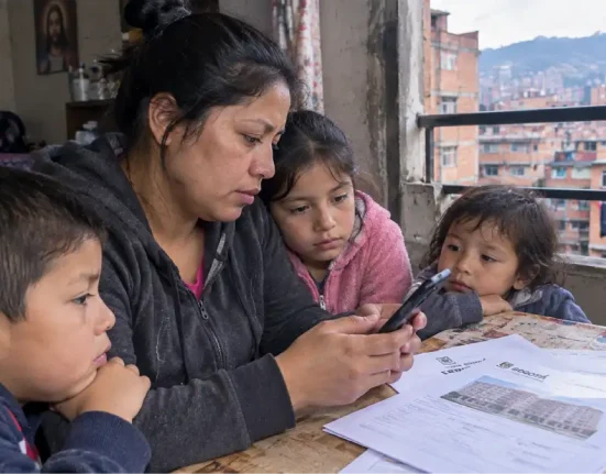 Familia de Bogotá consulta información sobre convocatoria de subsidio de arriendo