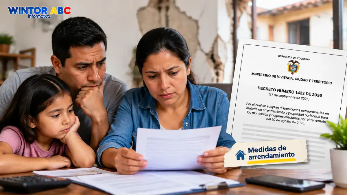 Hogares afectados por el sismo tendrán medidas especiales de arrendamiento anunciadas por MinVivienda 1 Familia revisa medidas de arrendamiento anunciadas para hogares afectados por el sismo