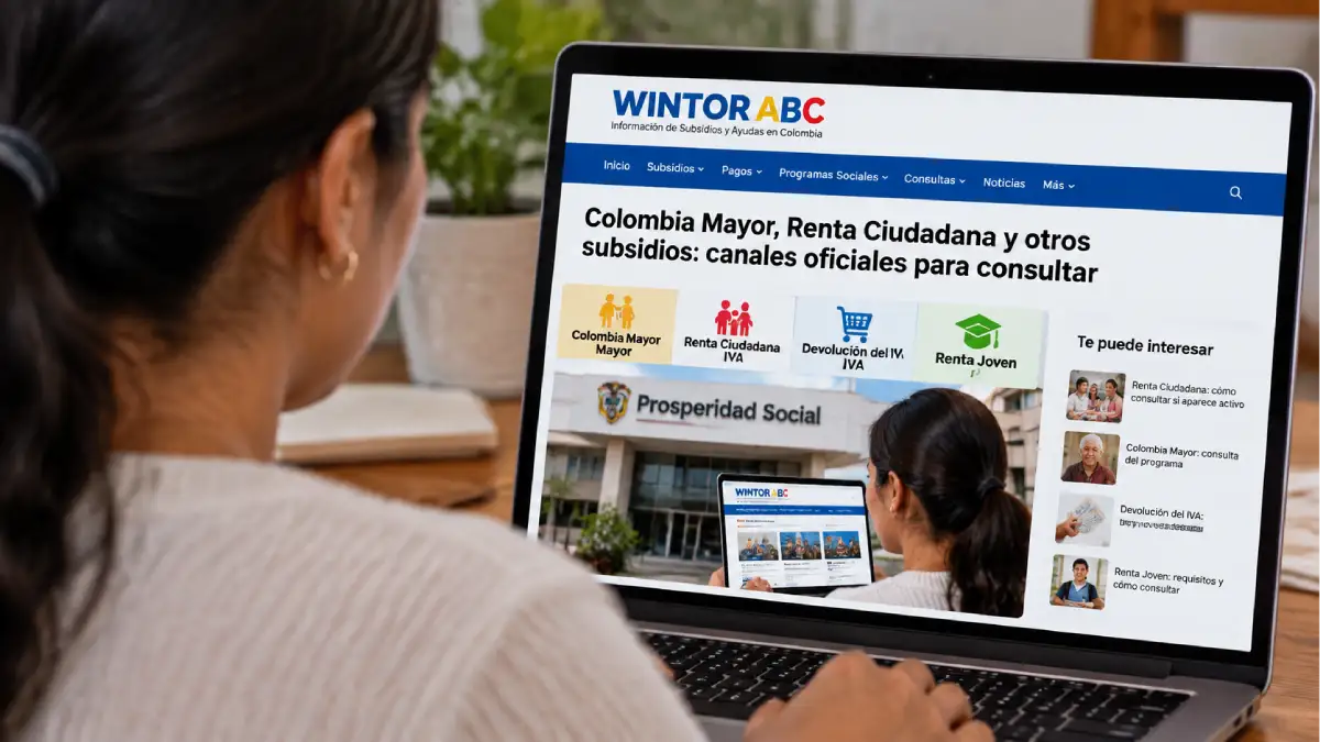 Colombia Mayor, Renta Ciudadana y otros subsidios: canales oficiales para consultar 1 Mujer colombiana consulta información sobre subsidios mediante canales oficiales en su celular