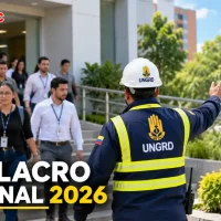 Simulacro Nacional de Emergencias 2026 en Colombia.