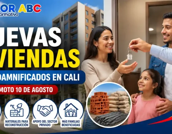 Familia damnificada recibe vivienda nueva durante proceso de reconstrucción en Cali