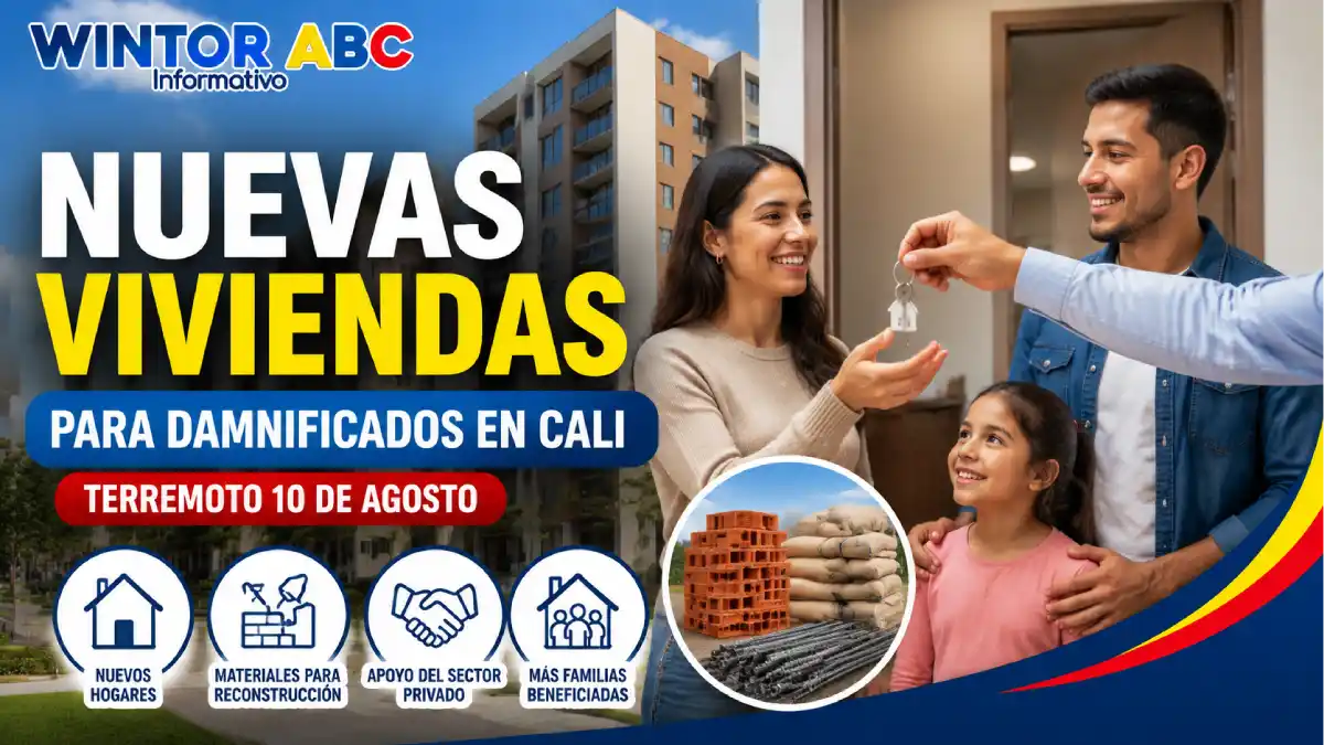 Damnificados en Cali reciben nuevas viviendas y avanzan las soluciones de reconstrucción tras el terremoto 1 Familia damnificada recibe vivienda nueva durante proceso de reconstrucción en Cali