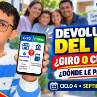 Devolución del IVA septiembre 2026: consulta sobre pago por giro o cuenta
